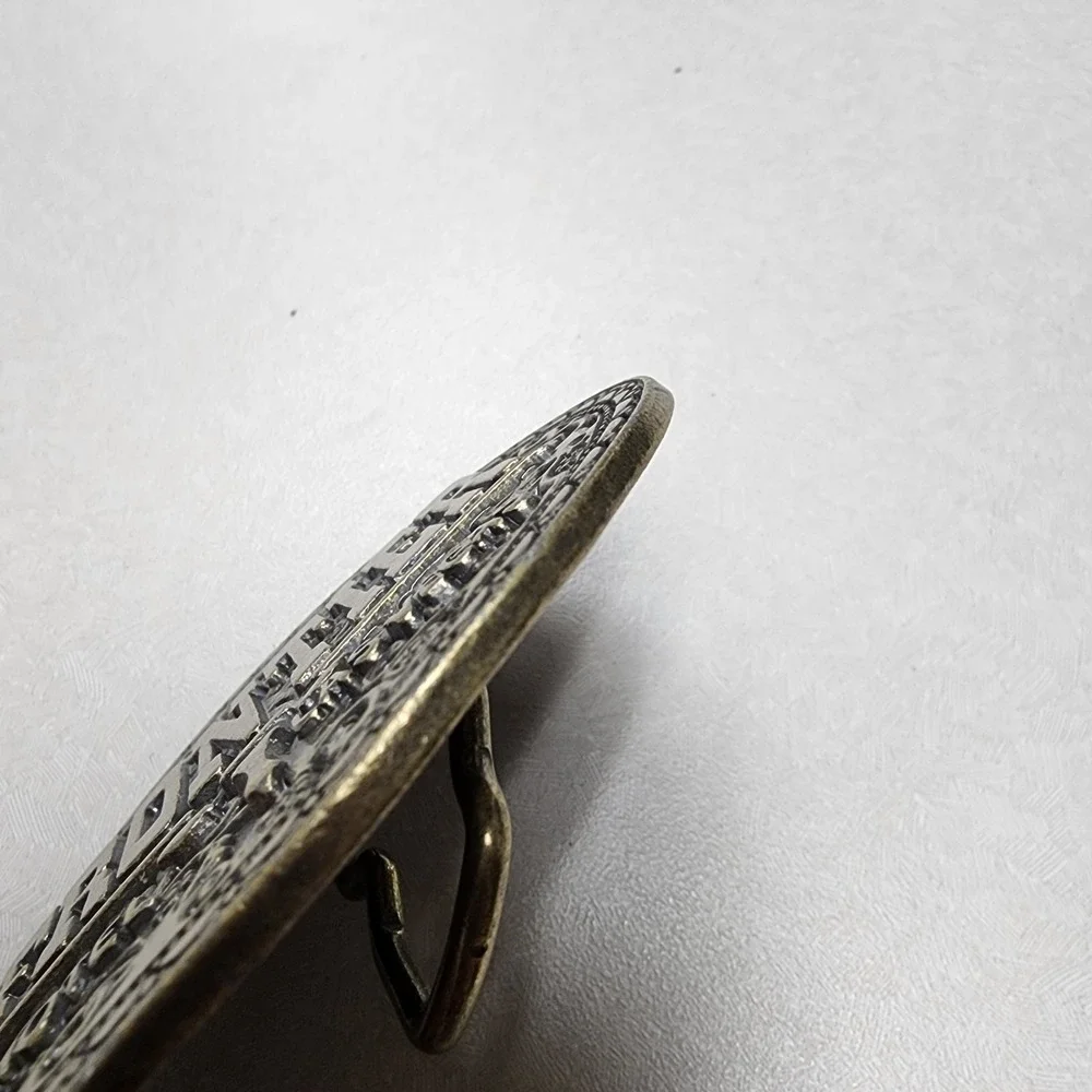 Vintage Brass Belt Buckle Frontier Hotel/Casino LAS VEGAS 3